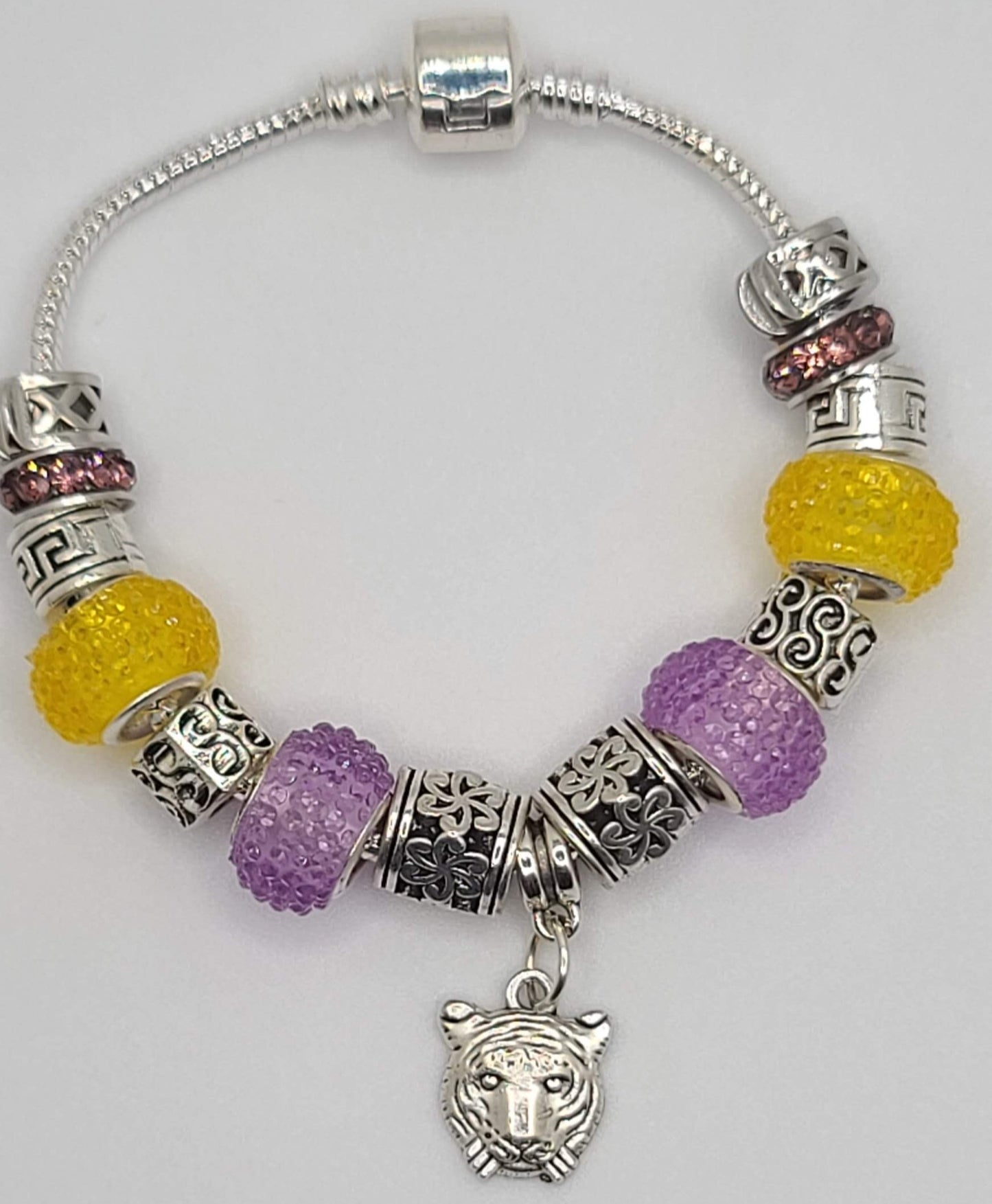 Geaux Bracelet Silver V