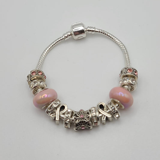 BC Awareness Charm Bracelet A