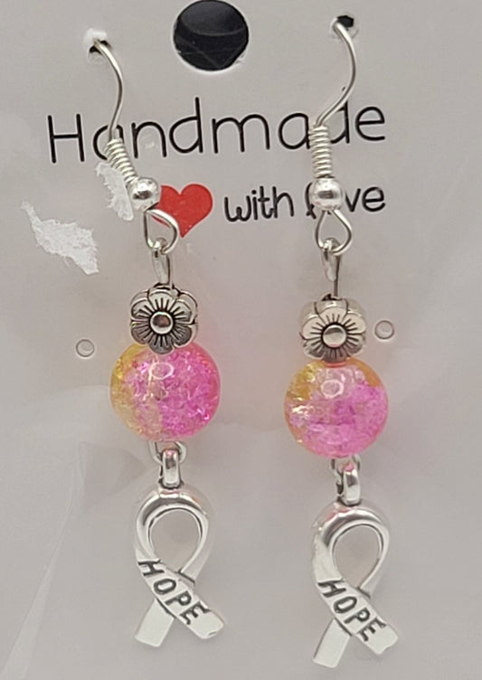 Breast Cancer Awareness earrings E