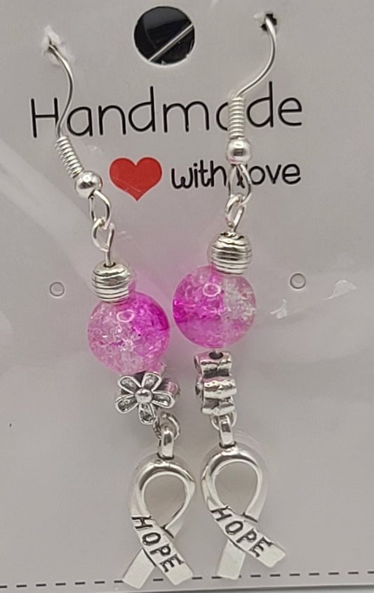 Breast Cancer Awareness earrings F