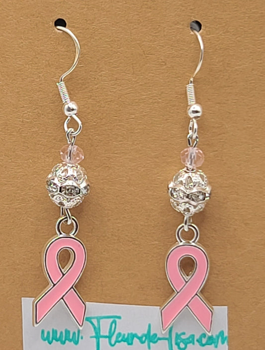 Breast Cancer Awareness earrings B