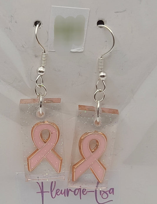 Breast Cancer Awareness earrings J