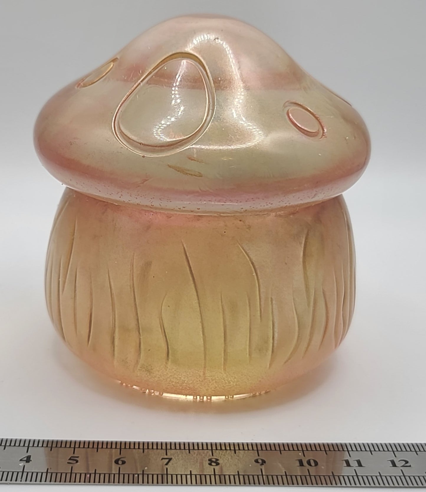 Beautiful handmade resin jar Mushroom C