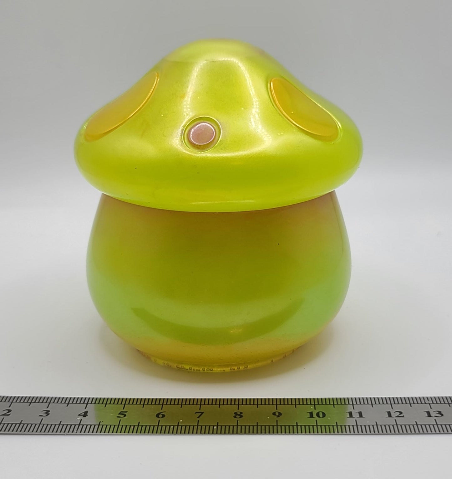 Beautiful handmade resin jar Mushroom D