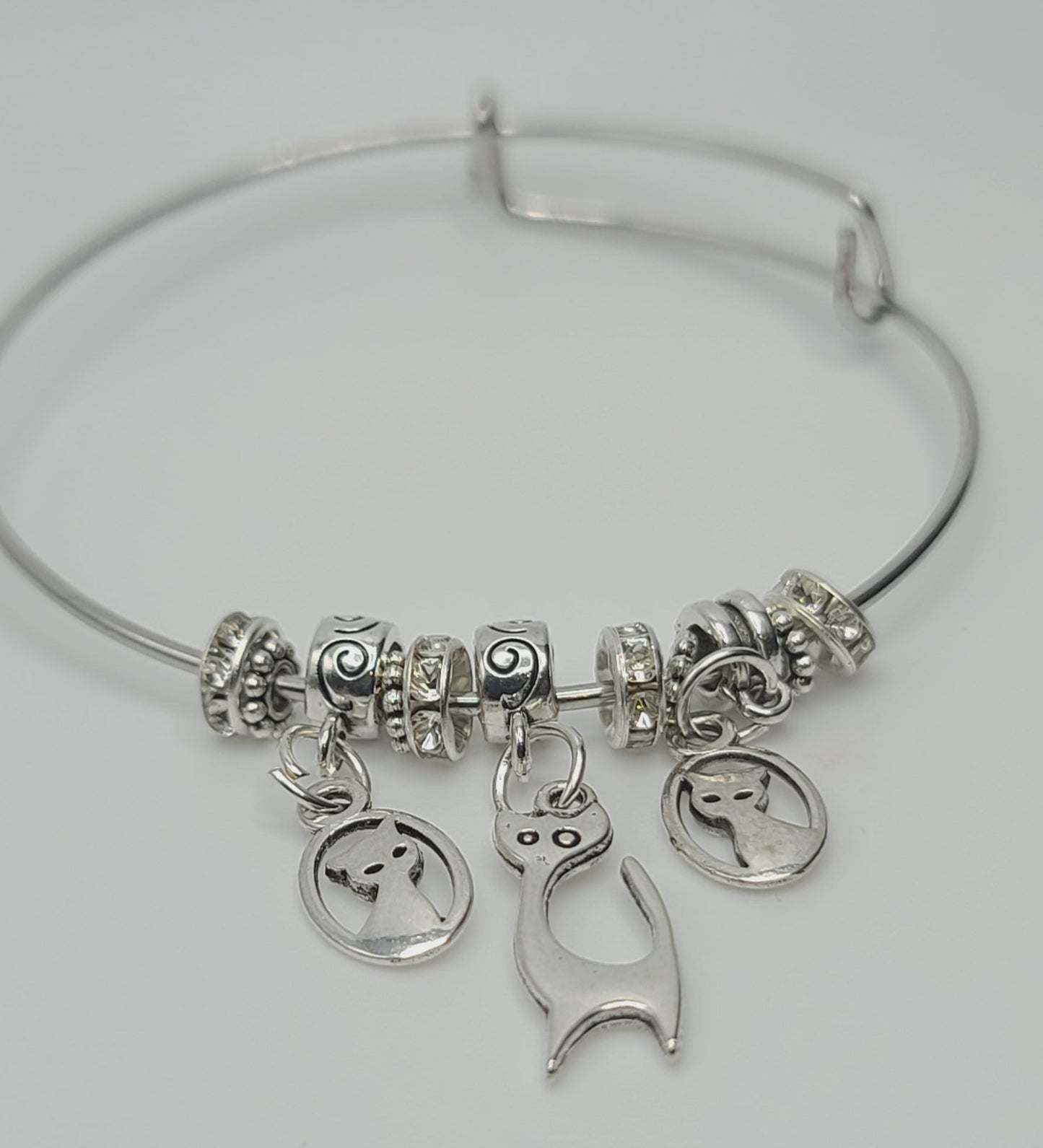 Charming Silver Bangle I