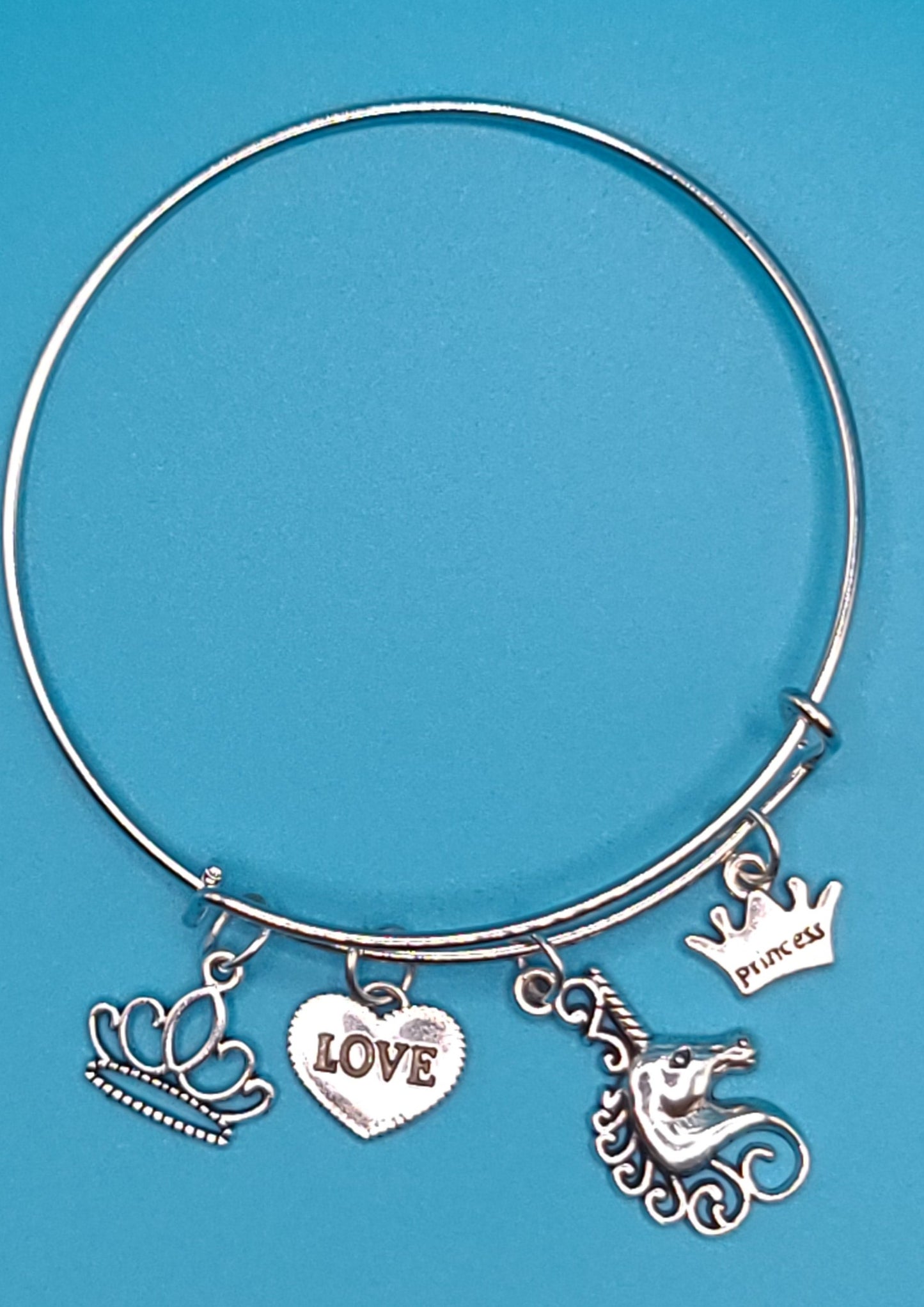 Charming Silver Bangle E