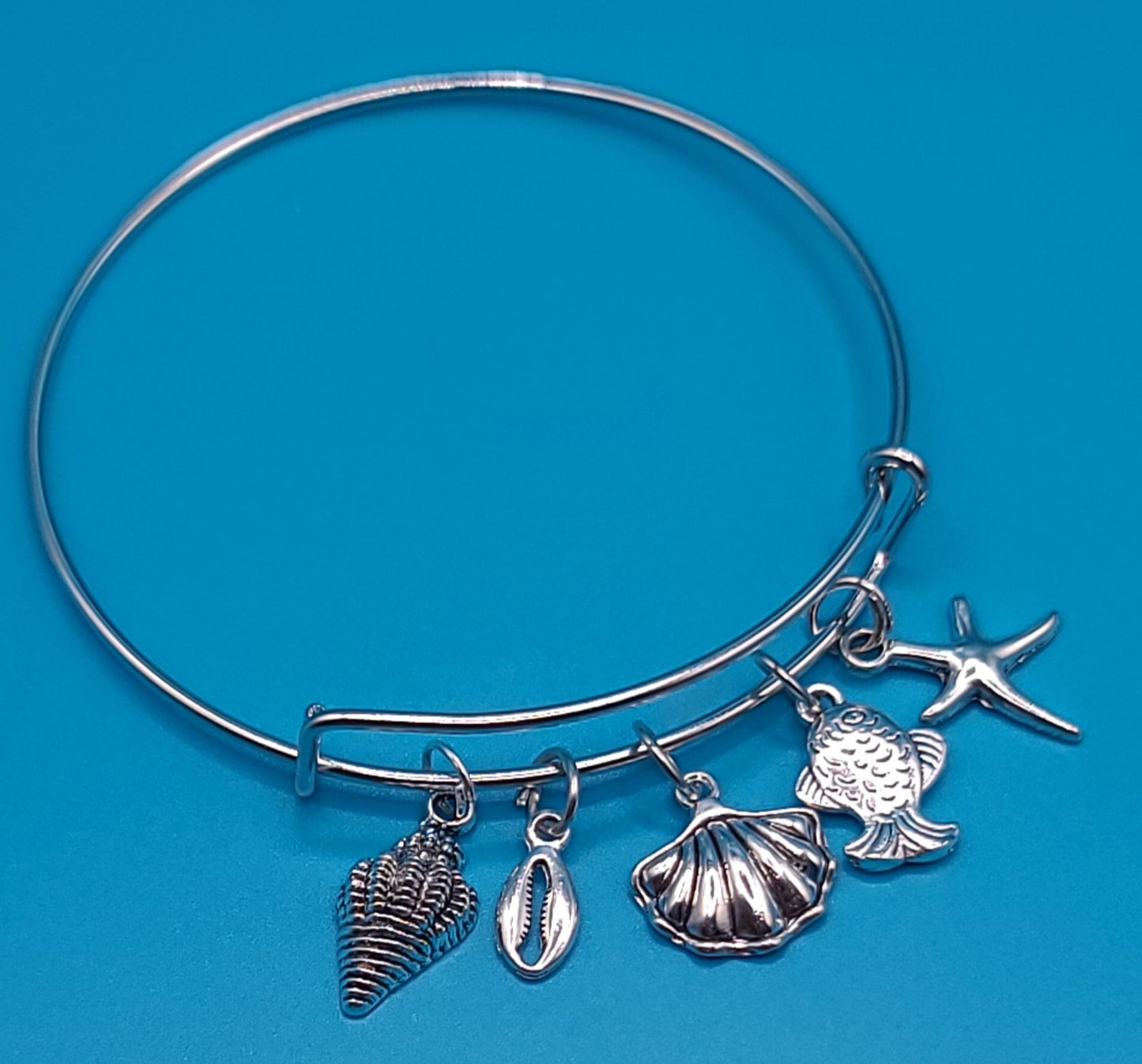 Charming Silver Bangle J