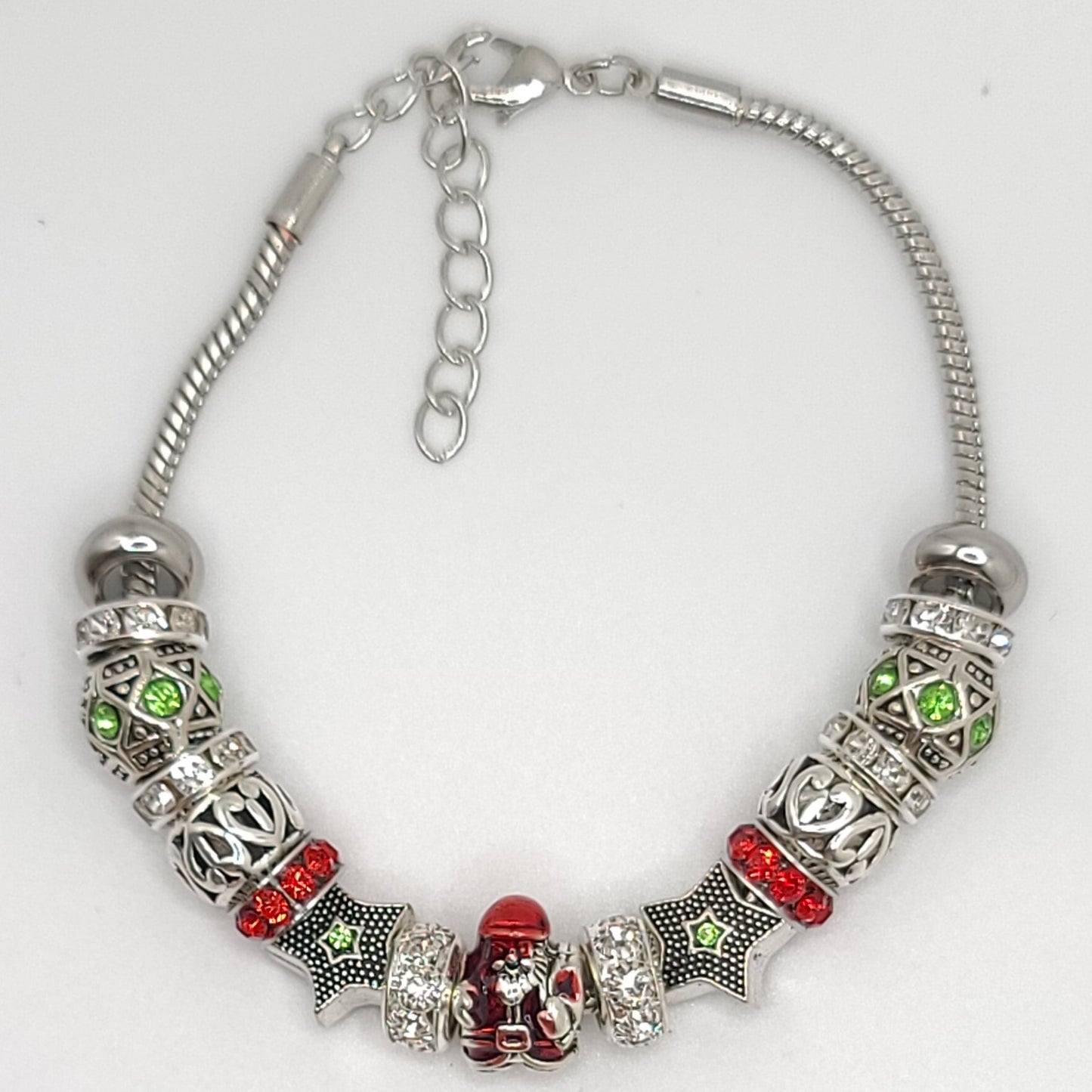 Christmas Charm Bracelet Silver B