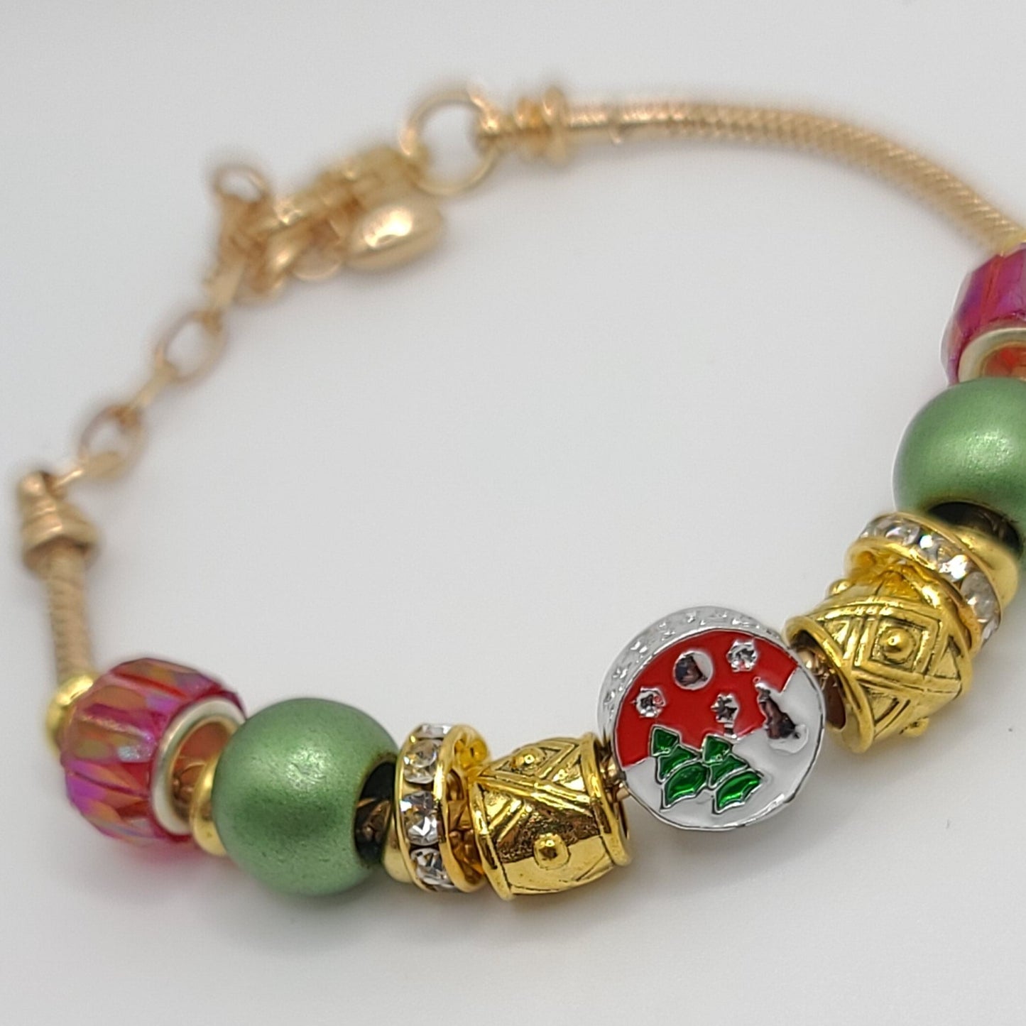 Christmas Charm Bracelet Gold G