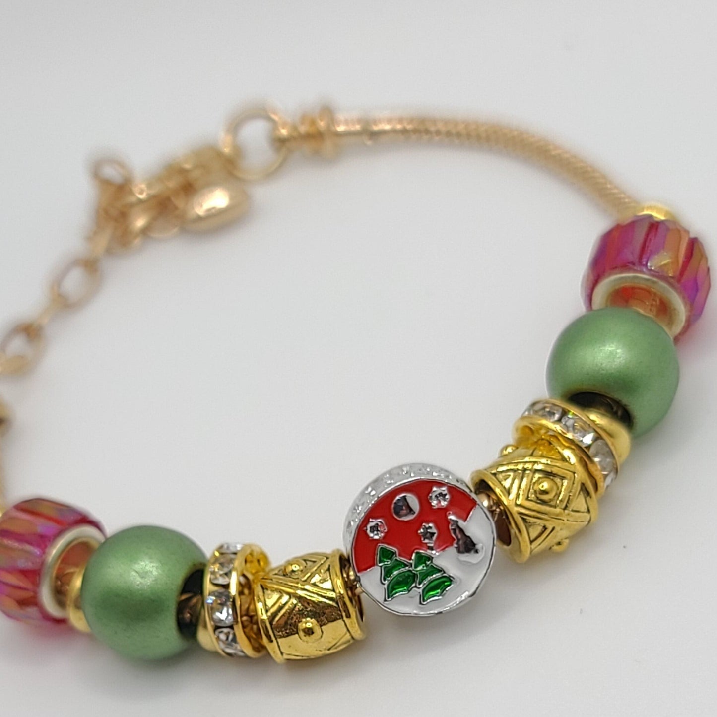 Christmas Charm Bracelet Gold G