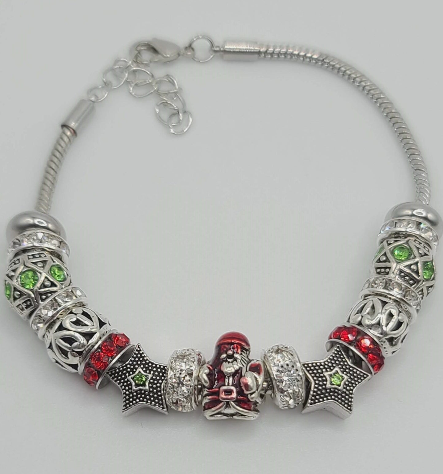 Christmas Charm Bracelet Silver B