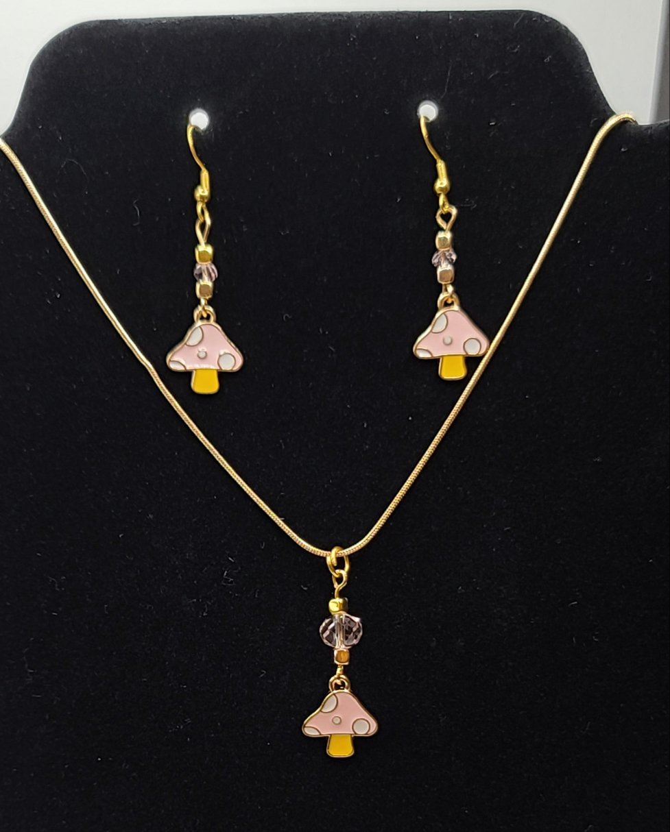 3 piece set pink shroom B