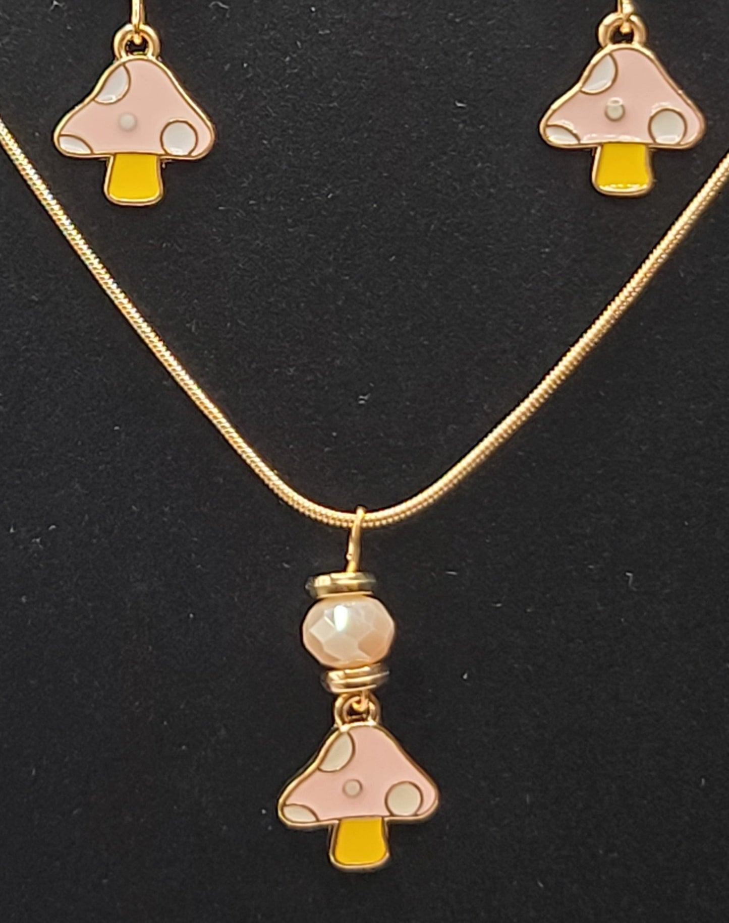 3 piece set pink shroom A