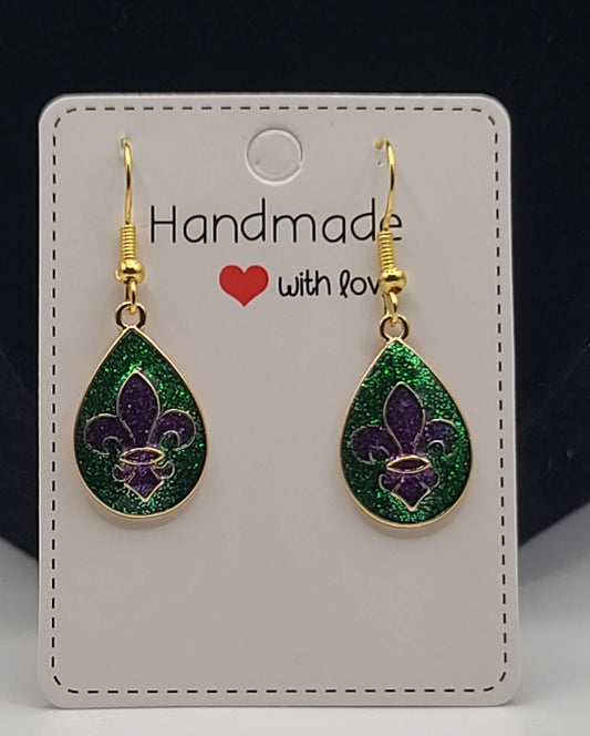 Mardi Gras Earrings W