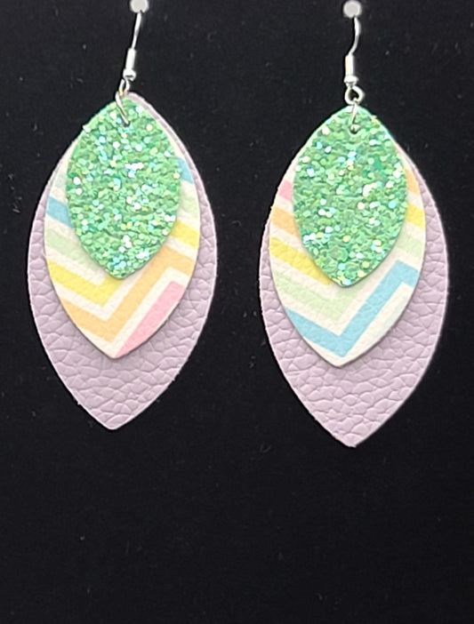 Easter Leather Earrings J