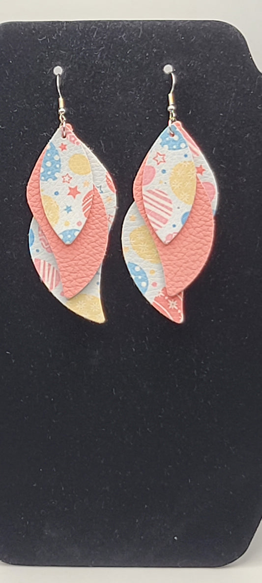 Easter Leather Earrings B