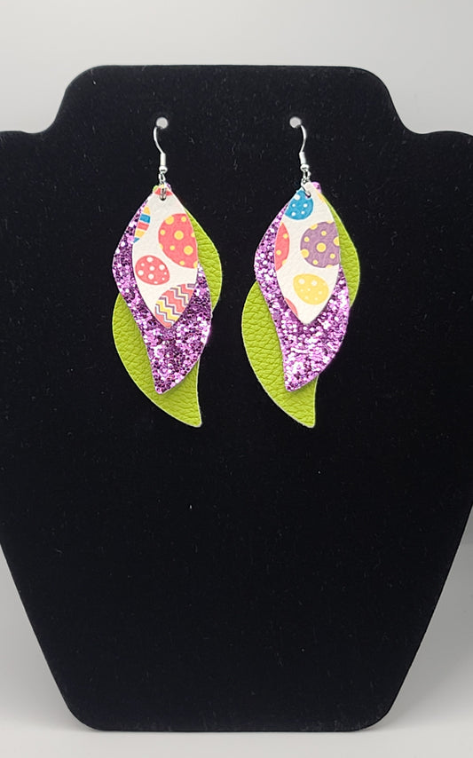 Easter Leather Earrings C