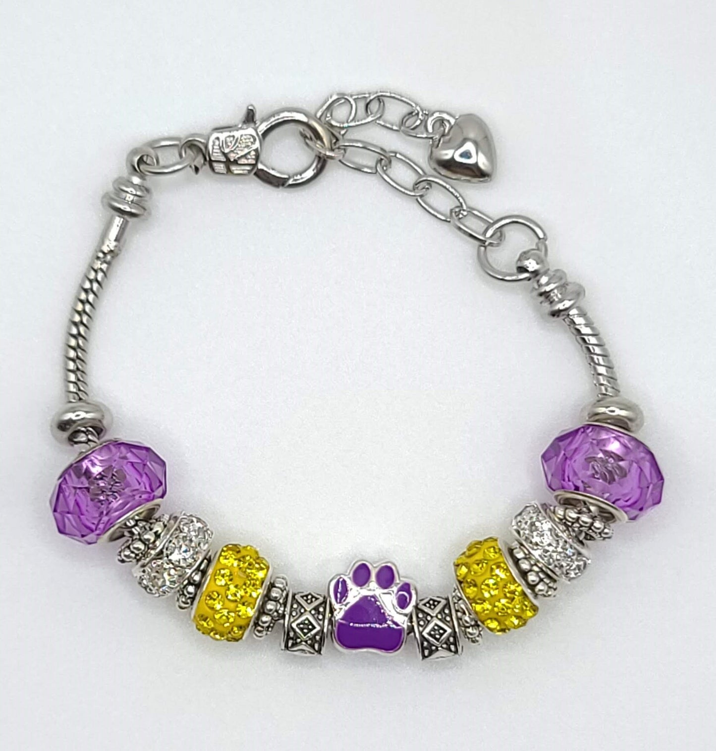 Geaux Bracelet Silver J