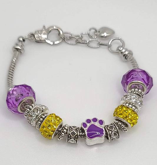 Geaux Bracelet Silver J